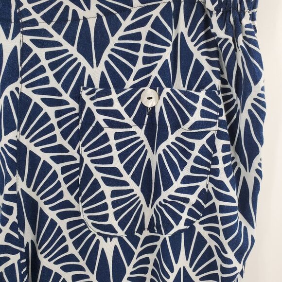 ESCAPADA blue white rayon resort pants - Picture 5 of 6